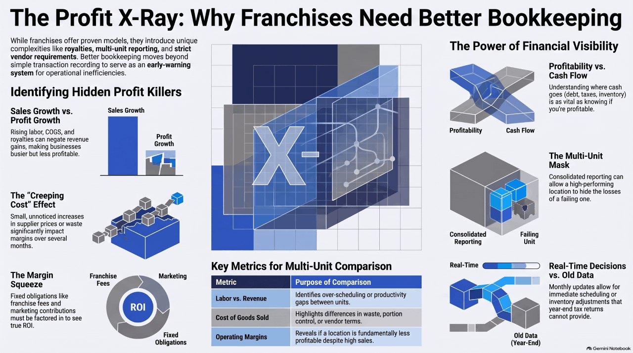 Common Problems That Better Bookkeeping for Franchises Can Help Solve